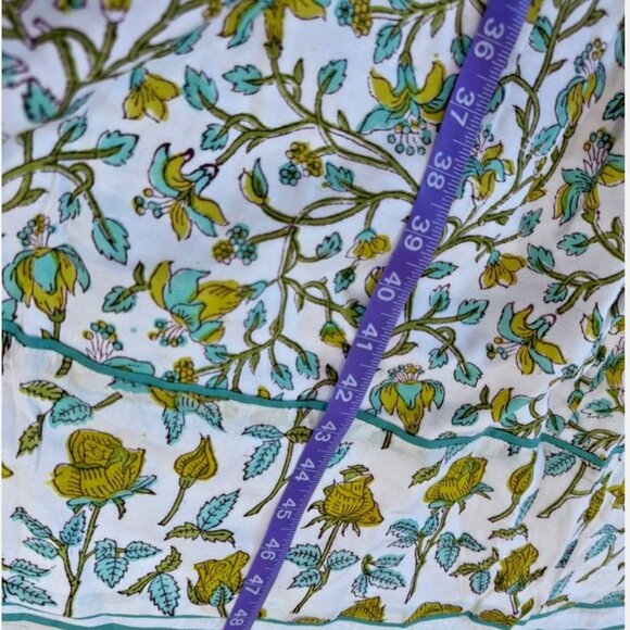 Brand new tuckernuck Sue Sartor yellow, green & white contrast print Dress - Picture 5 of 16